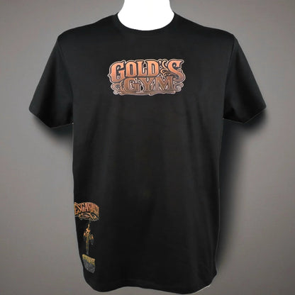 Camiseta manga corta (escencial) escarlata gold´s gym