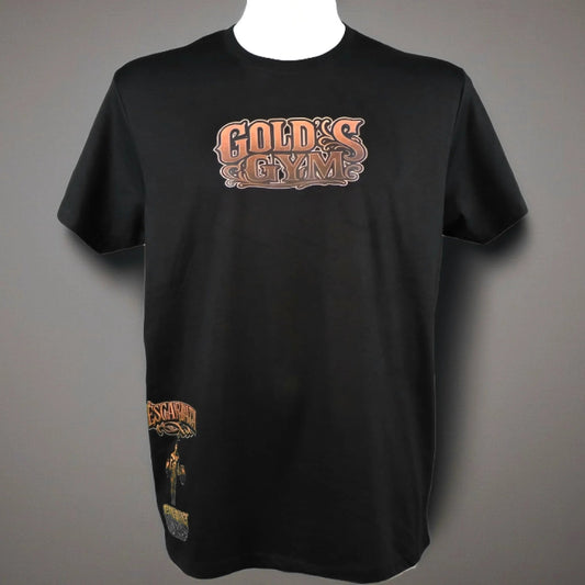 Camiseta manga corta (escencial) escarlata gold´s gym