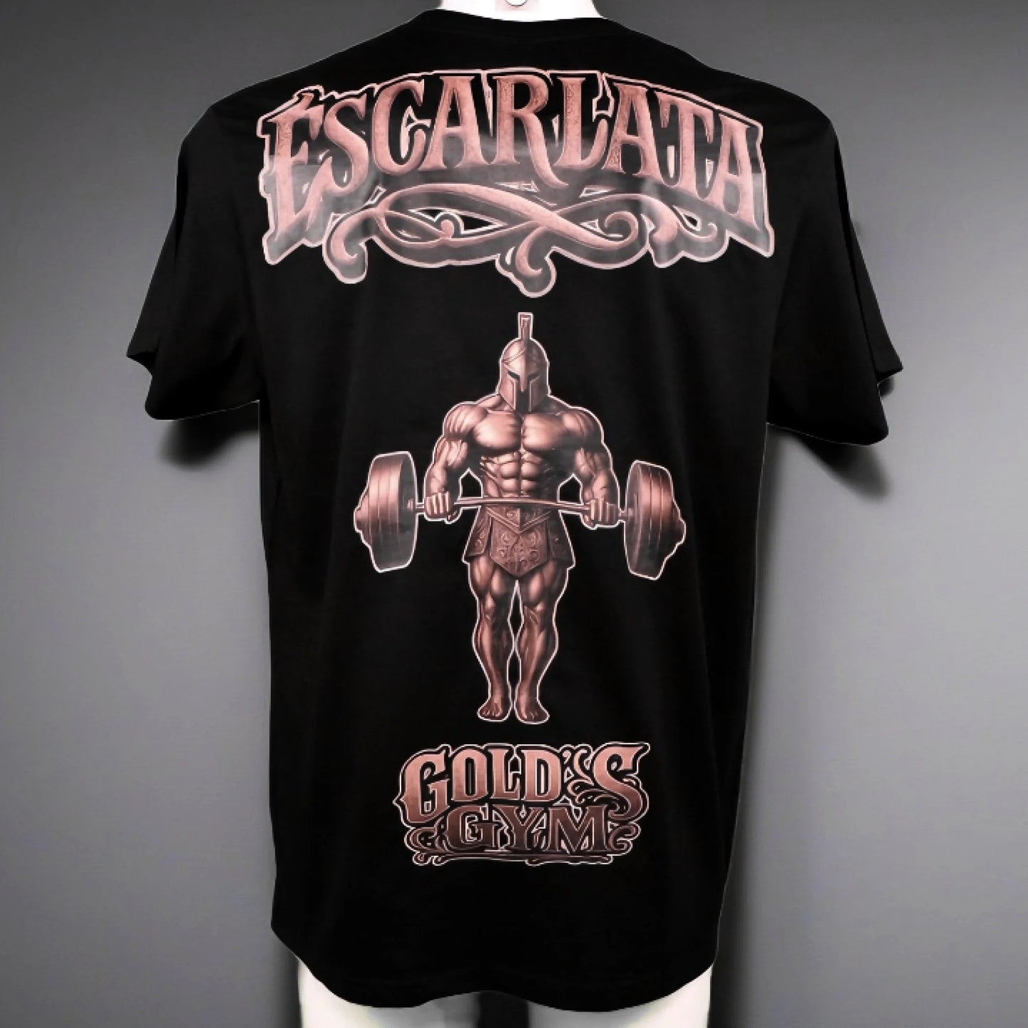Camiseta manga corta (escencial) escarlata gold´s gym