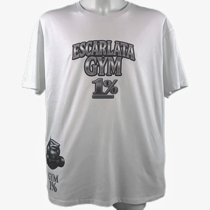 Camiseta manga corta (Escencial) escarlata gym 1% tiburón