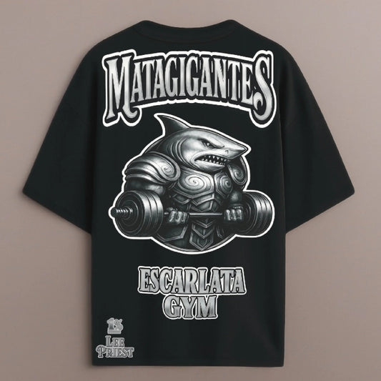 Camiseta manga corta (oversize de calidad ) escarlata gym 1% matagigantes