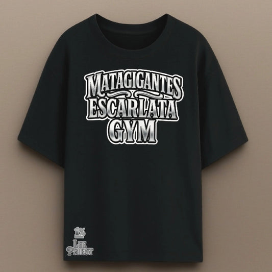 Camiseta manga corta (oversize de calidad ) escarlata gym 1% matagigantes
